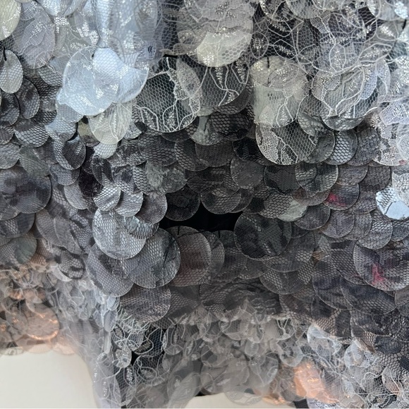 Vintage Y2k DVF Diane Von Furstenberg Big Sequin Party Mini Dress - Picture 3 of 7